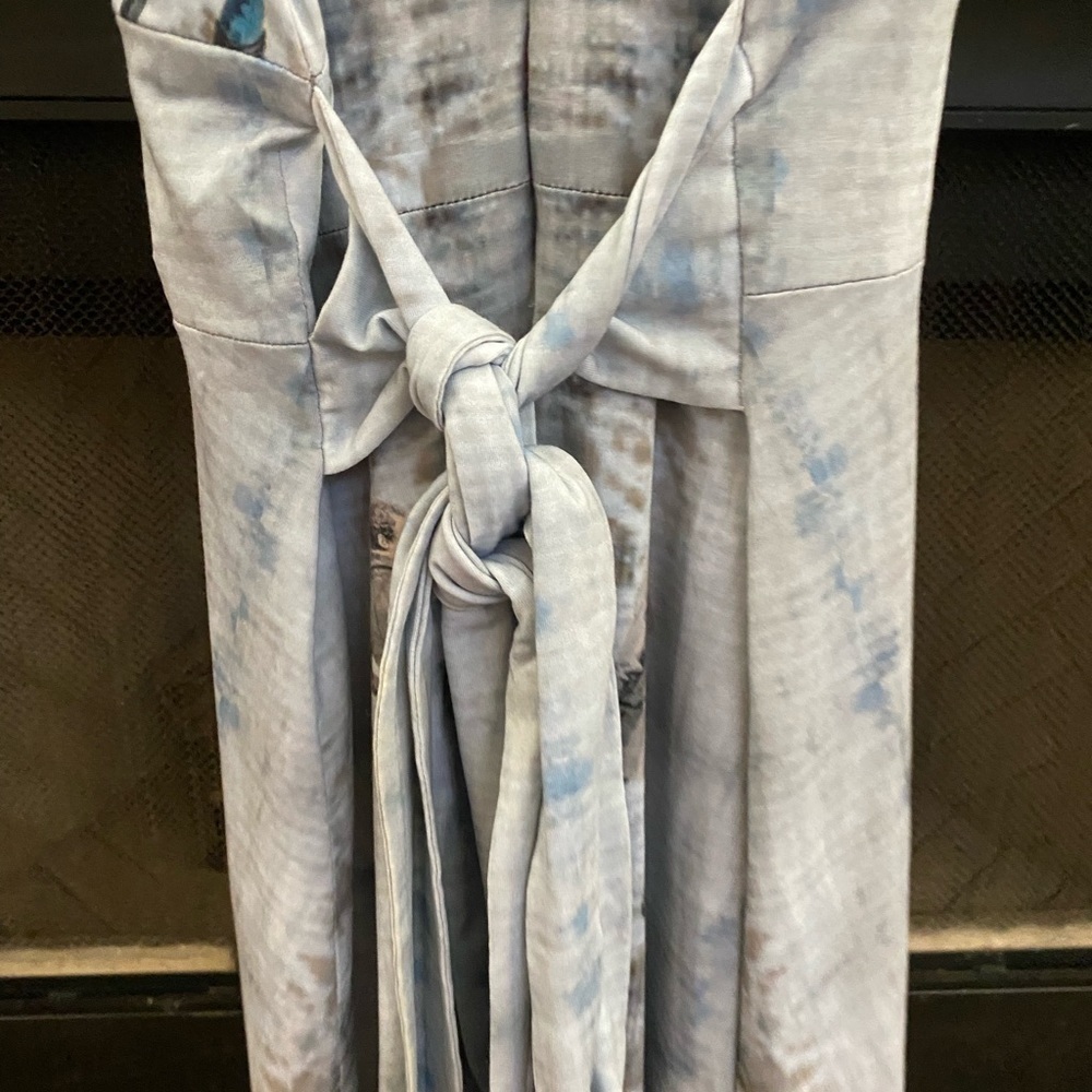 Salgiano one of a kind strapless dress with British looking horse riders. Size M - Picture 7 of 12